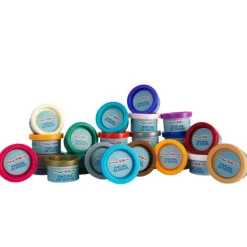 Manualidedos 24 Botes de Pintura de Dedos