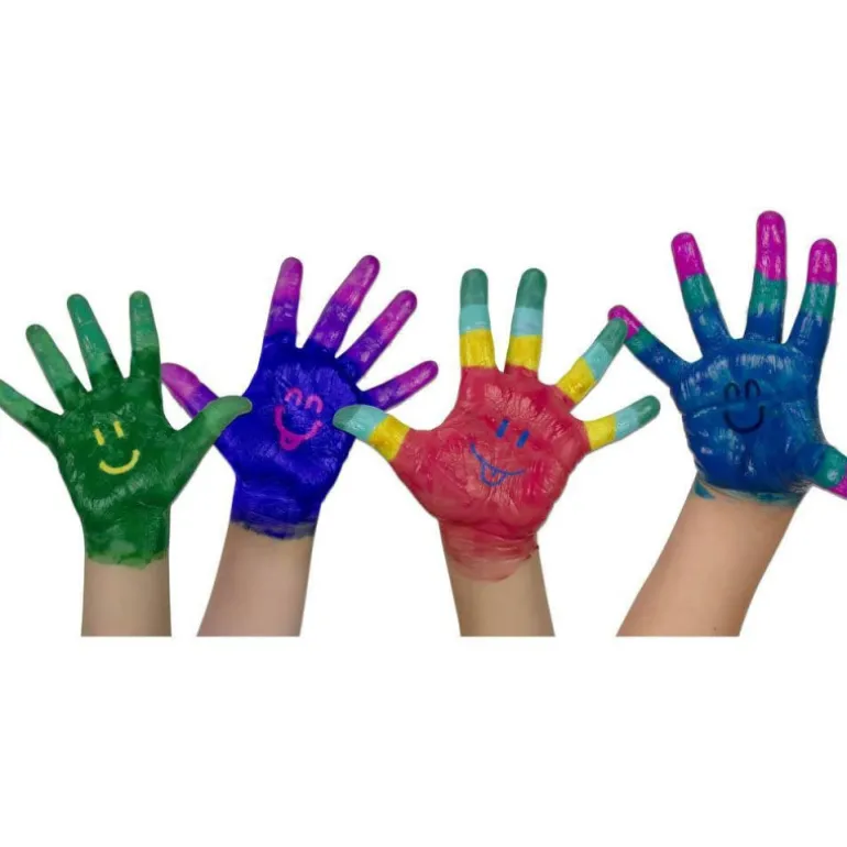 Manualidedos Pack 4 Botes Pintura de Dedos