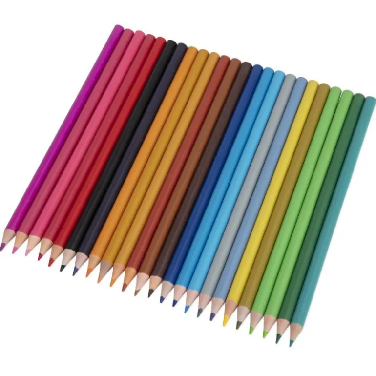 Manualidedos Tubo Lápices de Colores 24 Piezas