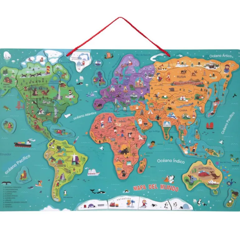 Mapa Mundi Magnético