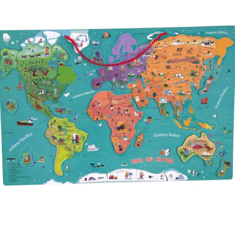 Mapa Mundi Magnético