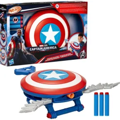 Marvel Capitán América Escudo Lanzadardos Nerf