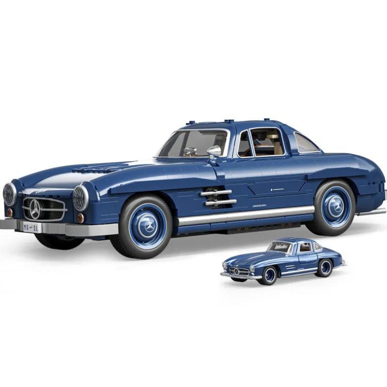 Mattel Brick Shop Hot Wheels Premium Series Juego de Construcción Mercedes-Benz 300 SL. 1600 piezas