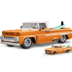 Mattel Brick Shop Hot Wheels Camioneta Custom 62 Chevy con 858 piezas