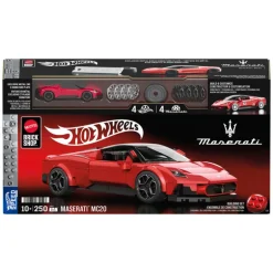 Mattel Brick Shop Hot Wheels Maserati MC20 - Speed Series, 250 piezas