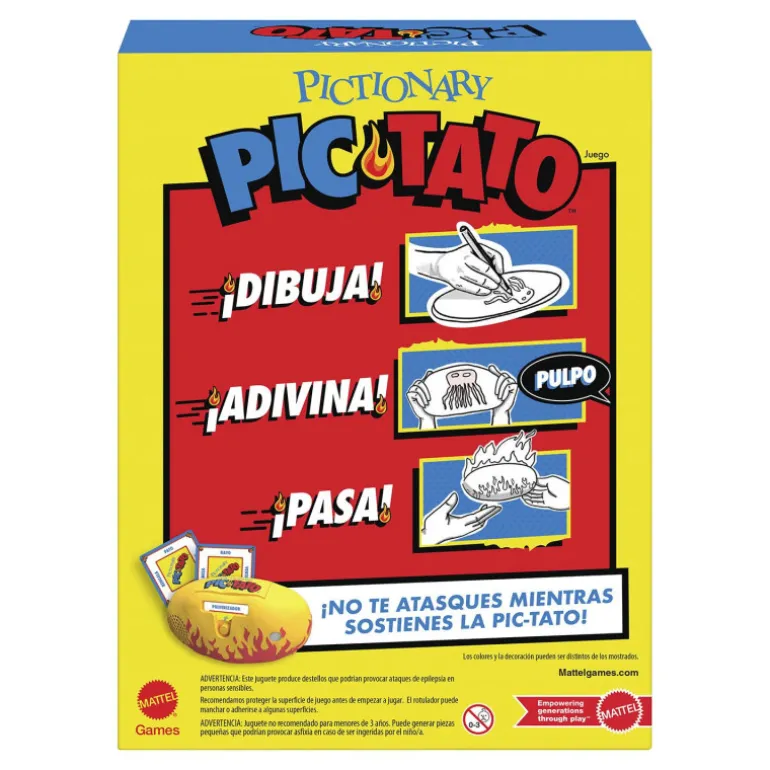 Mattel Games Pictionary Pic-Tato Juego de Mesa de la Patata Caliente
