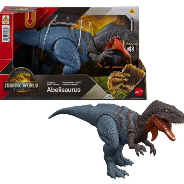 Mattel Jurassic World: El Renacer, Abelisaurus Rugido Salvaje