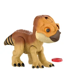 Mattel Jurassic World: El Renacer, Aquilops Dolores Protector Primal Dinosaurio Interactivo