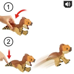 Mattel Jurassic World: El Renacer, Aquilops Dolores Protector Primal Dinosaurio Interactivo