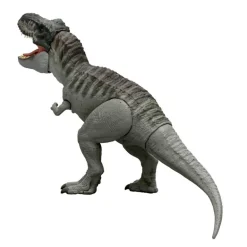 Mattel Jurassic World Rebirth Figura de Tiranosaurio Rex Power Devour con Luces, Sonidos y Mordiscos Continuos