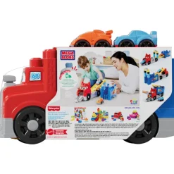 MEGA BOLCKS First Builders Conjunto de Construcción de Bloques Camión de Carreras