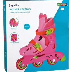Megaventura Patín 3 Ruedas Rosa Talla S