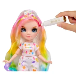 MGA Rainbow High Color & Create Muñeca Ojos Azules