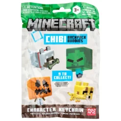 Minecraft Chibi Backpack Buddies Llavero Varios Modelos