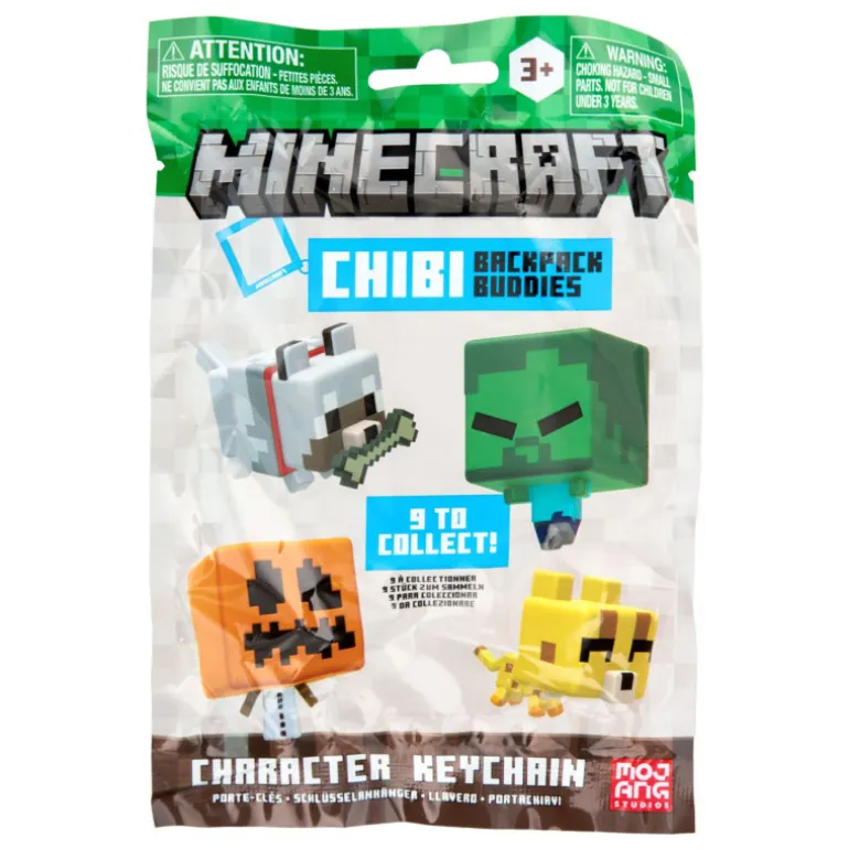 Minecraft Chibi Backpack Buddies Llavero Varios Modelos
