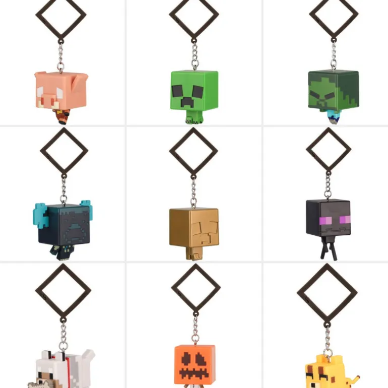 Minecraft Chibi Backpack Buddies Llavero Varios Modelos