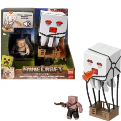 Minecraft La Película Conjunto de Figuras Ghast de Ataque con Proyectiles