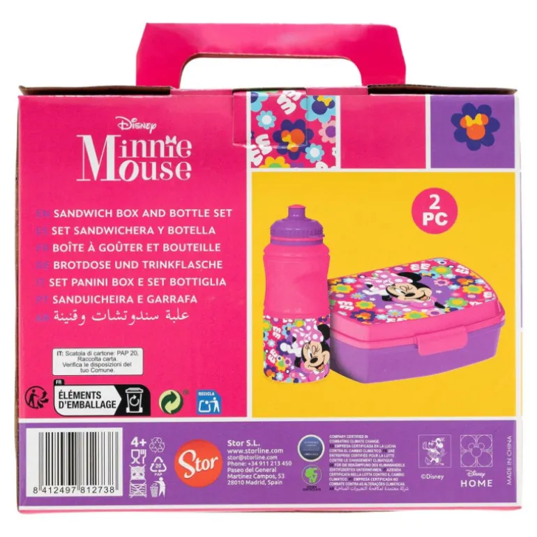 Minnie Set Sandwichera y Botella