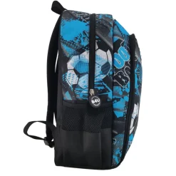 Mochila Grande con Cantoneras de Goma B4U Calcio Azul