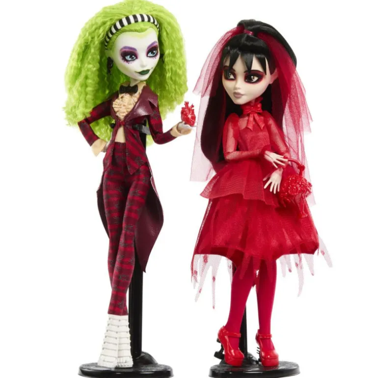 Monster High Beetlejuice Beetlejuice Pack de 2 Muñecas de Colección de Beetlejuice y Lydia