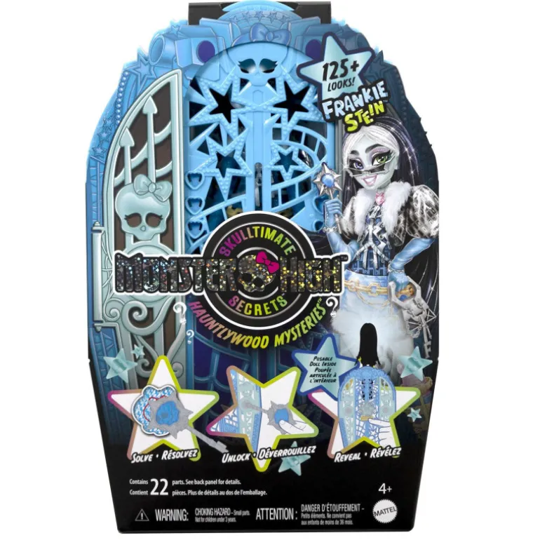 Monster High Conjunto de Juego de Frankie Stein de Skulltimate Secrets Hauntlywood Mysteries