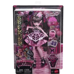 Monster High Muñeca Draculaura de la Colección Cumplespantos con Vestido de Fiesta