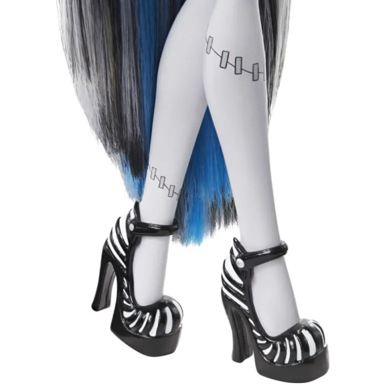 Monster High Muñeca Frankie Stein en Blanco y Negro con Pósteres