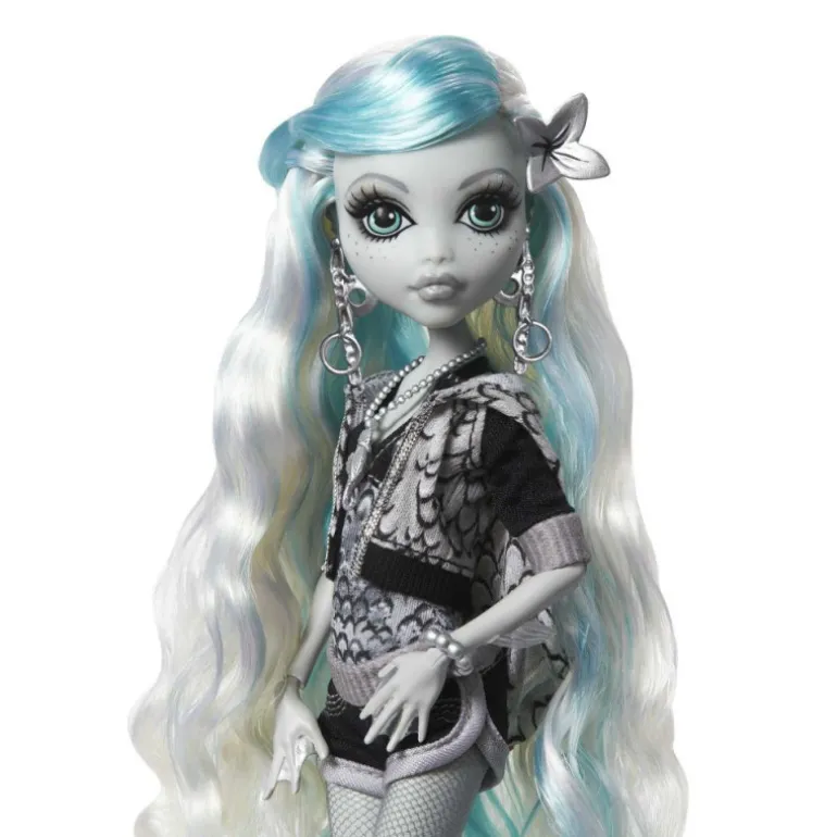 Monster High Muñeca Lagoona Blue en Blanco y Negro con Pósteres
