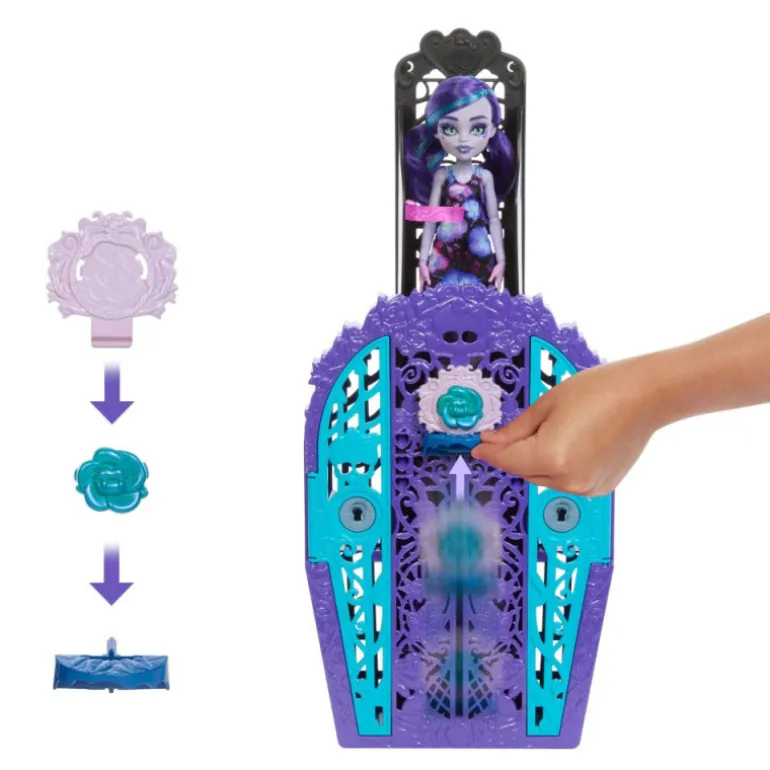 Monster High Skulltimate Secrets Jardín Misterioso Twyla Conjunto de Muñeca y Accesorios