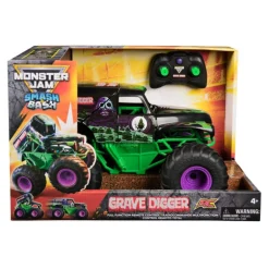 Monster Jam Smash & Bash Grave Digger Camión Monstruo Radio Control