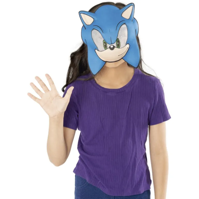 Máscara Infantil de Sonic para Disfraz