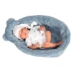 Muñeca Arias Andie Azul con Cuna 40 cm