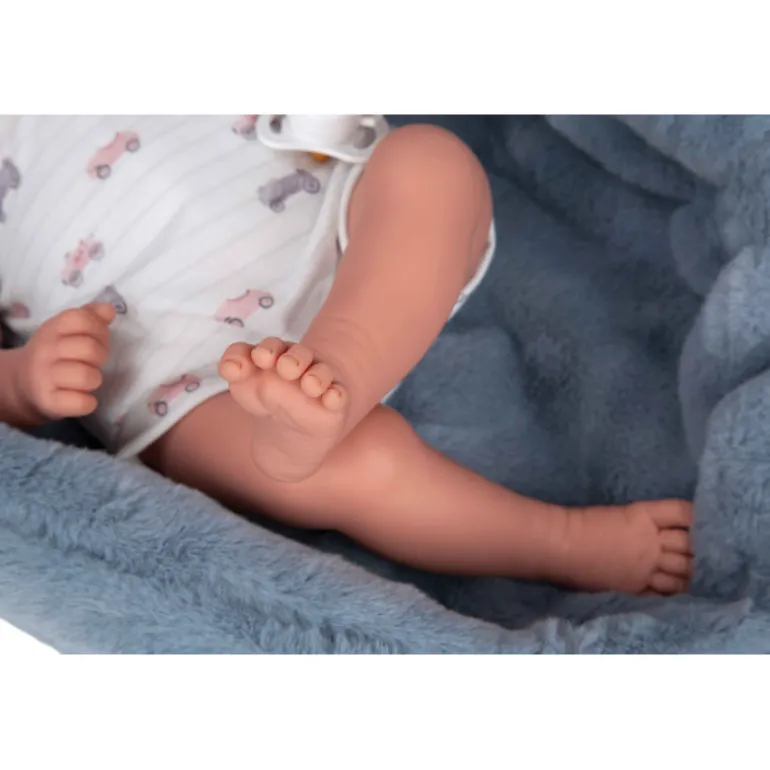 Muñeca Arias Andie Azul con Cuna 40 cm