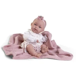 Muñecas Antonio Juan Recién Nacida Baby Toneta Posturitas con Mantita