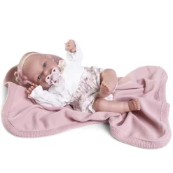 Muñecas Antonio Juan Recién Nacida Baby Toneta Posturitas con Mantita