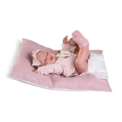 Muñecas Antonio Juan Recién Nacida Mia Hace Pipí con Cojín