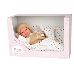 Muñecas Arias Elegance Cris Beige con Saco de Dormir