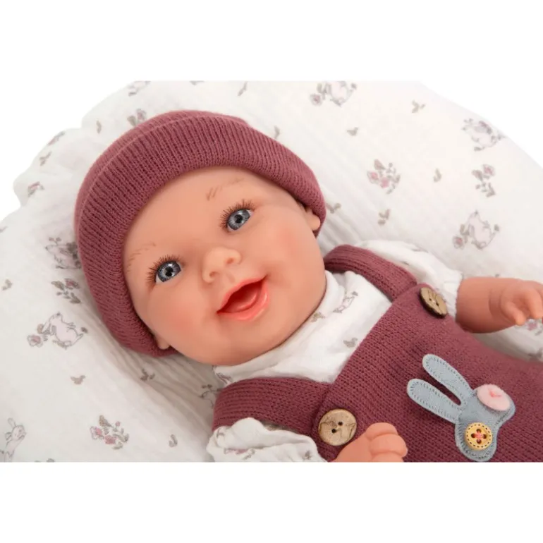 Muñecas Arias Elegance Gadi Granate con Cojín 35 cm