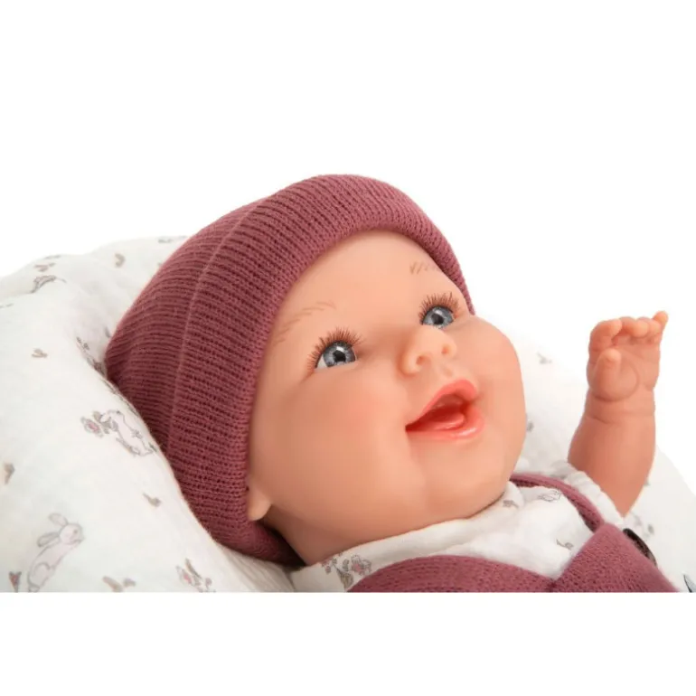 Muñecas Arias Elegance Gadi Granate con Cojín 35 cm