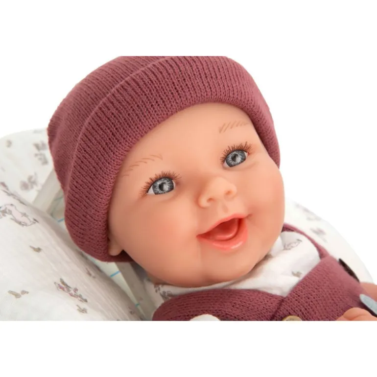 Muñecas Arias Elegance Gadi Granate con Cojín 35 cm