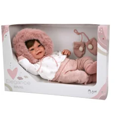 Muñecas Arias Muñeca con Peso Elegance Zoe Rosa con Manoplas