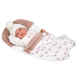 Muñecas Arias Muñeca con Peso Elegance Andie Rosa con Saquito de Dormir 40 cm