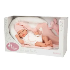 Muñecas Arias Reborn Ariel Rosa con Cojín 40 cm