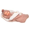 Mueñcas Arias Reborn Elba Rosa con Saco de Dormir 40 cm