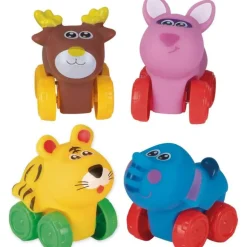 Nenittos 4 Animalitos Blanditos con Ruedas Varios Modelos