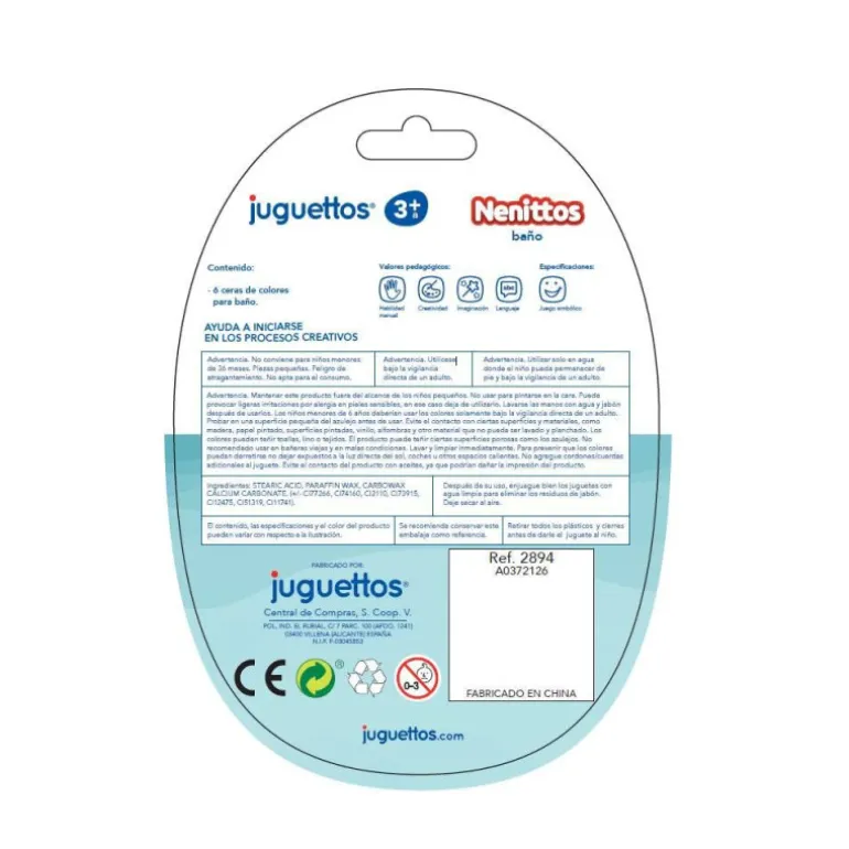 Nenittos 6 Ceras para el Baño