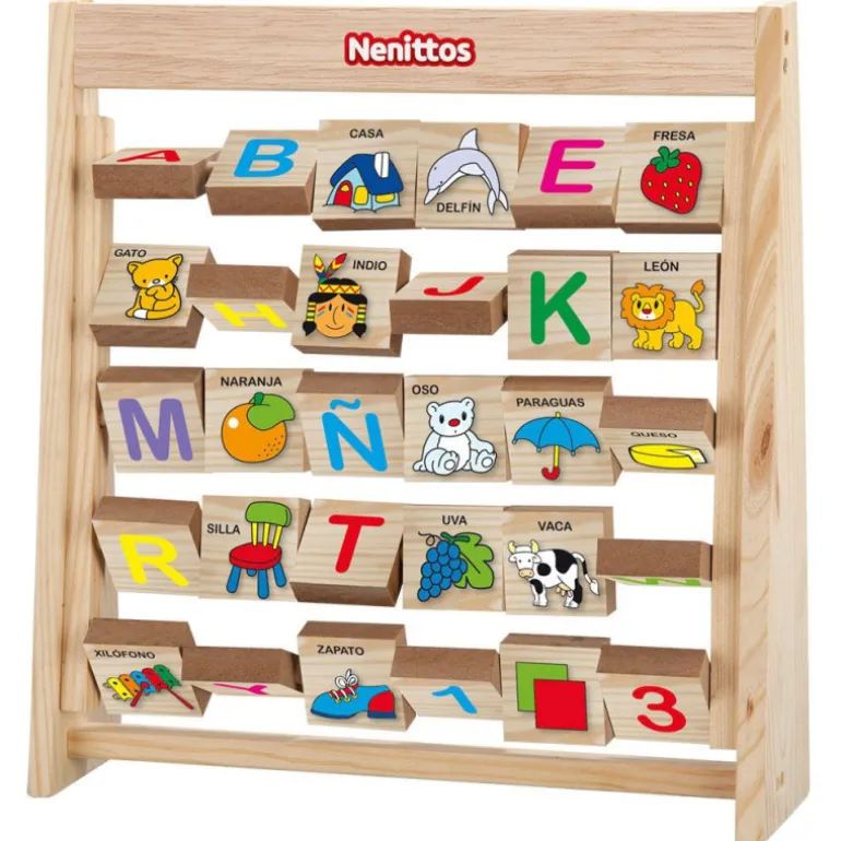 Nenittos Alfabeto Giratorio de Madera