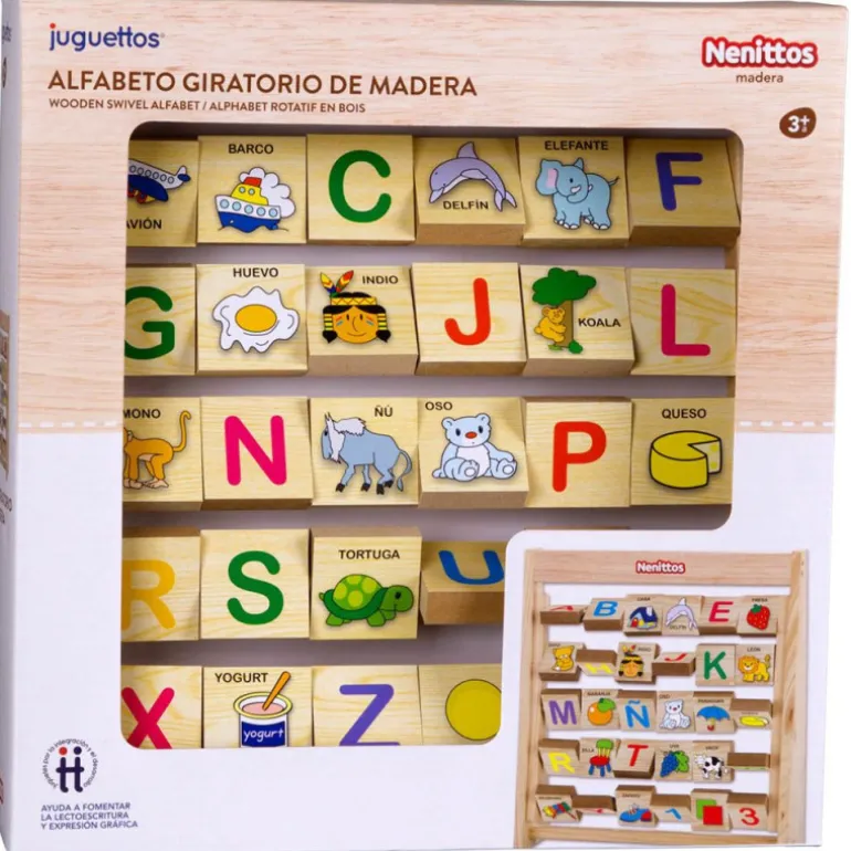 Nenittos Alfabeto Giratorio de Madera