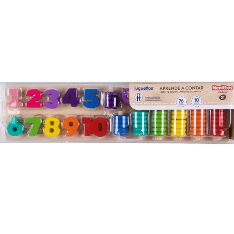 Nenittos Aprende a Contar de Madera 76 Piezas
