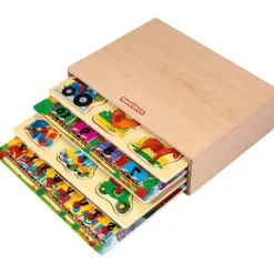 Nenittos Cajón 4 Puzzles de Madera